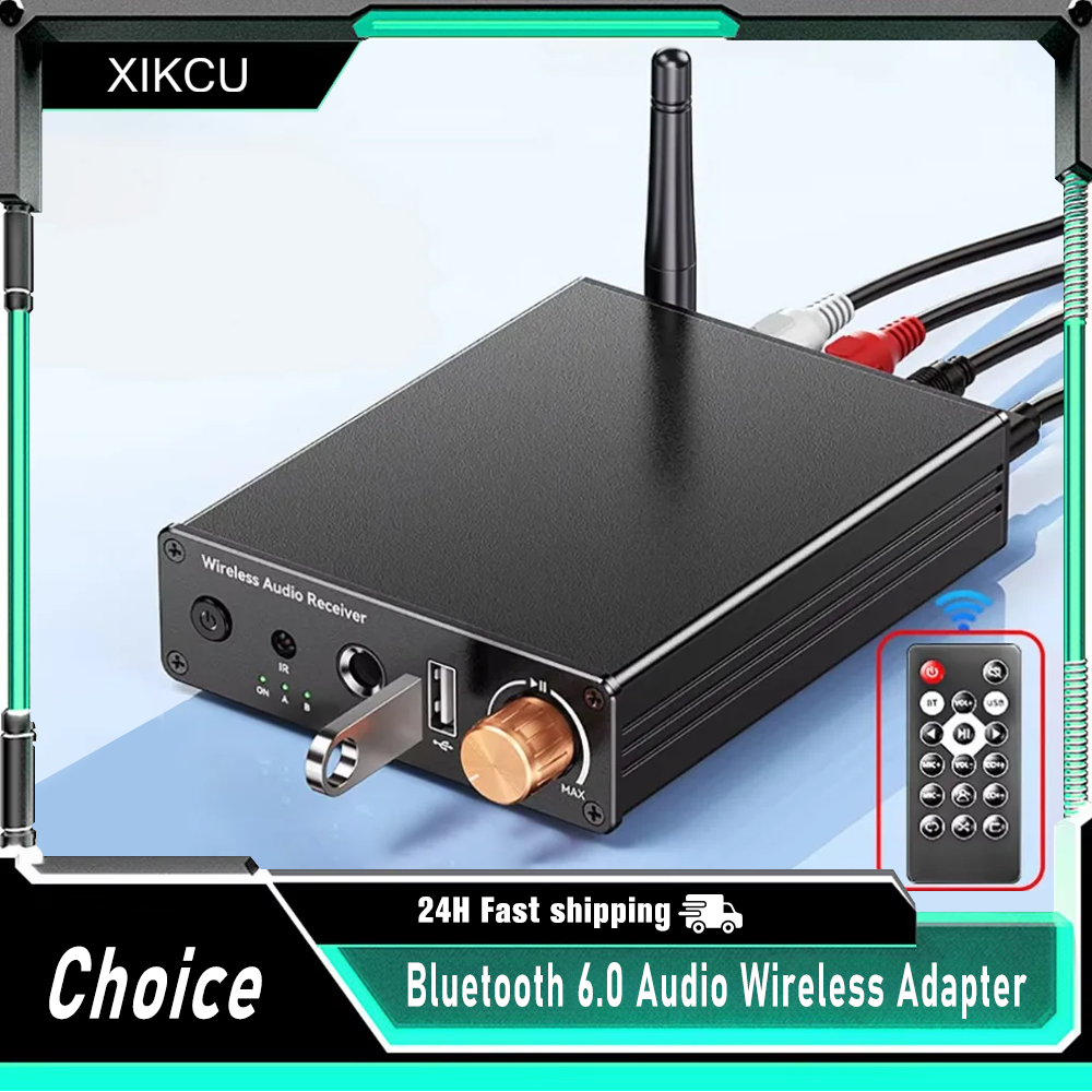 Nadajnik/Odbiornik Audio Bluetooth 6.0 - Bezprzewodowy Adapter Audio 6,5mm do Samochodu
