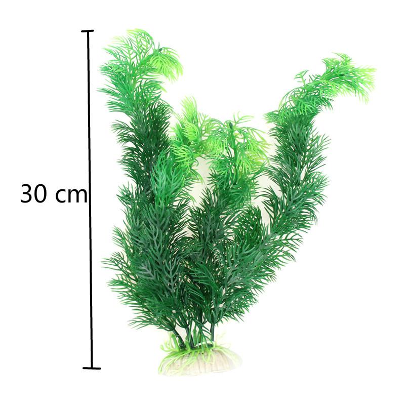 Bedste pris kunstig akvarie plante dekoration akvarium dykbar blomst græs ornament 10 stile valgfri 10-30cm: 175 grønne