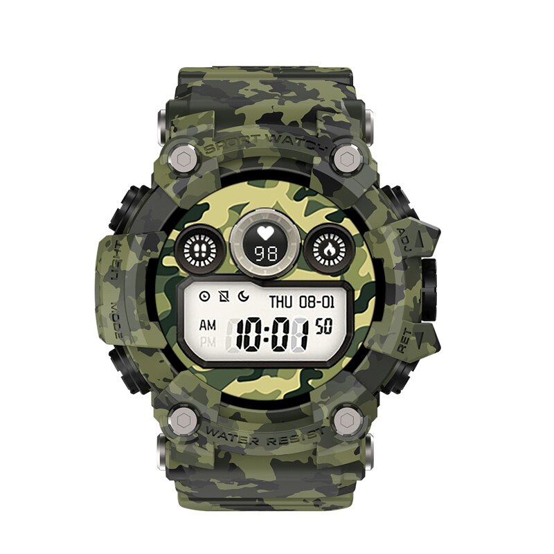 696 trdt 6 smart klocka vattentät  ip67 lång standby smart armbandsur puls blodtryck utomhus män sport smartklocka: Färg