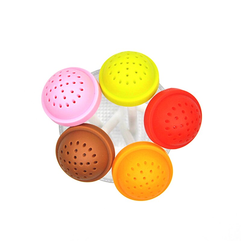 1pc sucette forme silicone doux thé infuseur bonbons sucette feuilles mobiles tasse crépine tasse plus raide pour thé et café