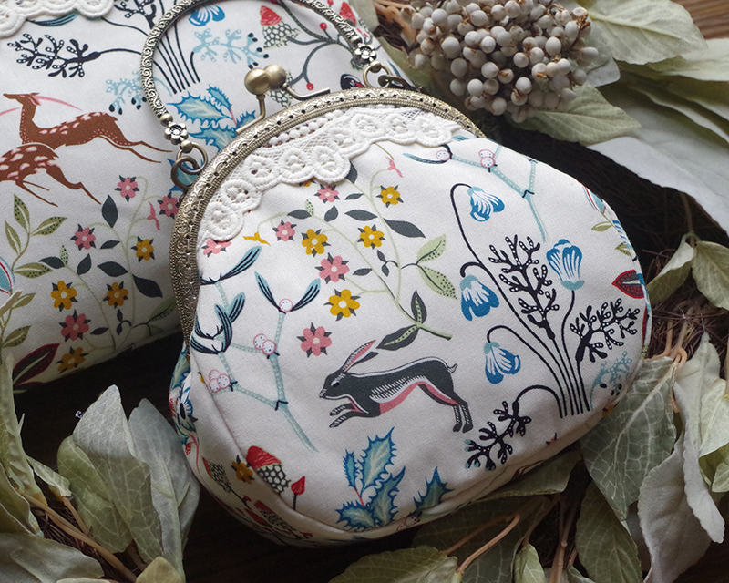 LilyHood fait à la main femmes dessin animé impression petit sac à bandoulière femme dentelle Vintage mignon Chic tissu téléphone portable chaîne sac à bandoulière