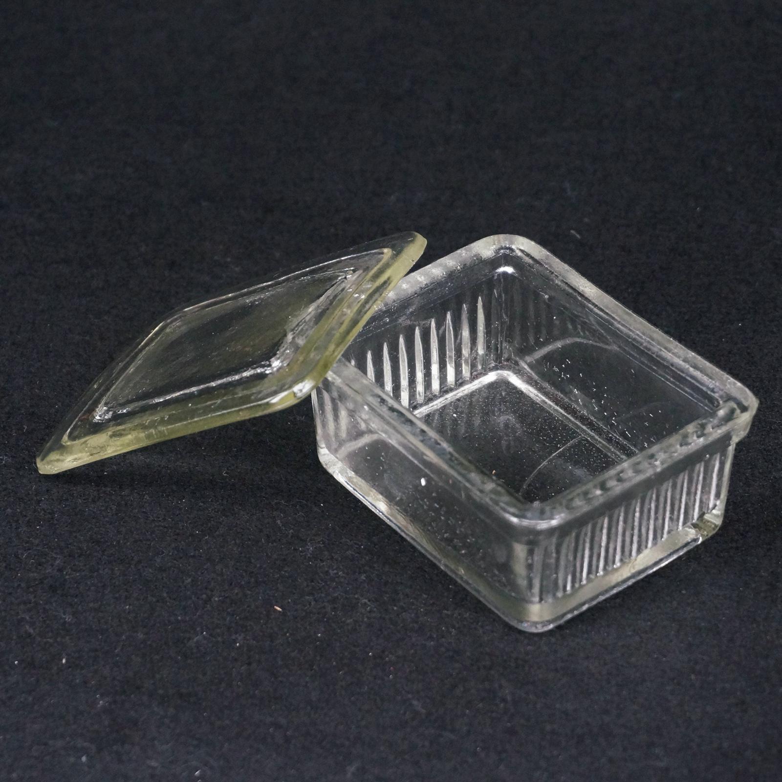 Keep 10 Pieces Glass Slide Glass Tall Square Staining Jar with Cover Lab