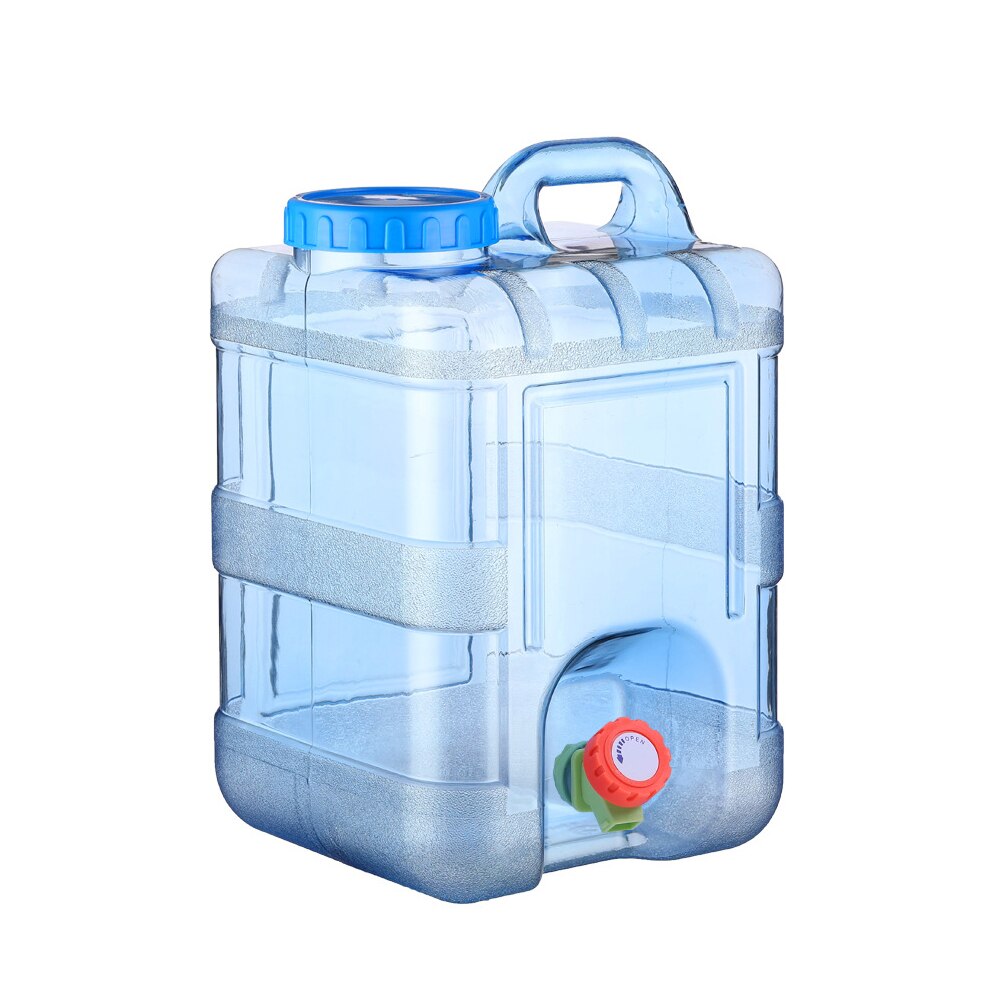 15L di Acqua di Campeggio di Stoccaggio Secchio Potabile all'aperto Riutilizzabile auto di Guida con Coperchio Portatile cibo grado Contenitore di Casa con Rubinetto