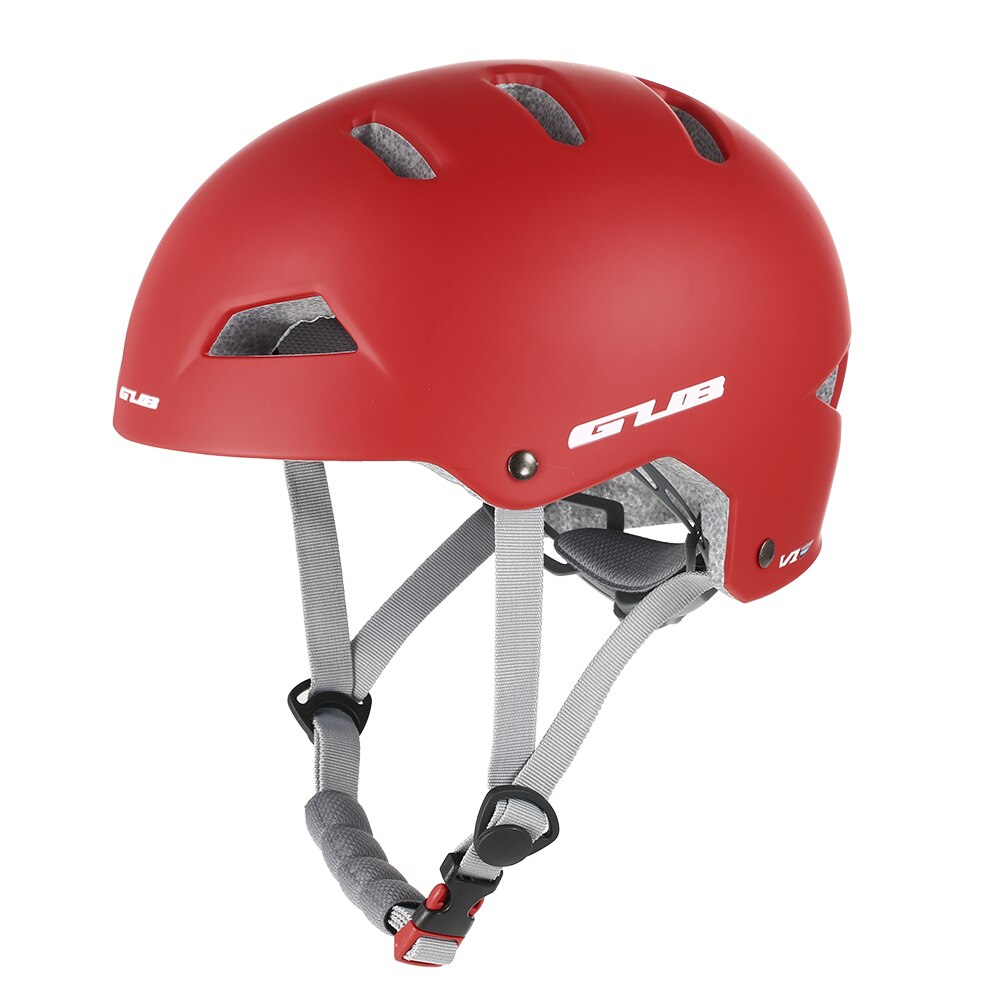 GUB V1 Radfahren Helm MTB Berg Straße Fahrrad Helm Erwachsene Männer Frau draussen Sport Sicherheit Kappe BMX Schutzhülle Fahrrad Helme: rot / L(56-61CM)