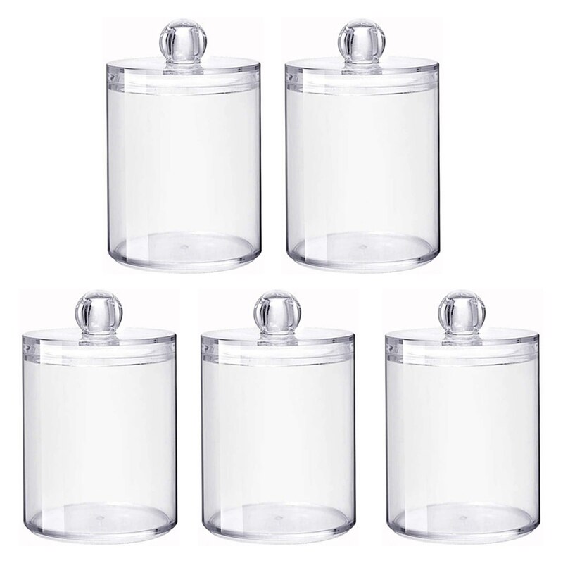 Acrylic Dispenser Apothecary Jars Bathroom Holder Storage Canister