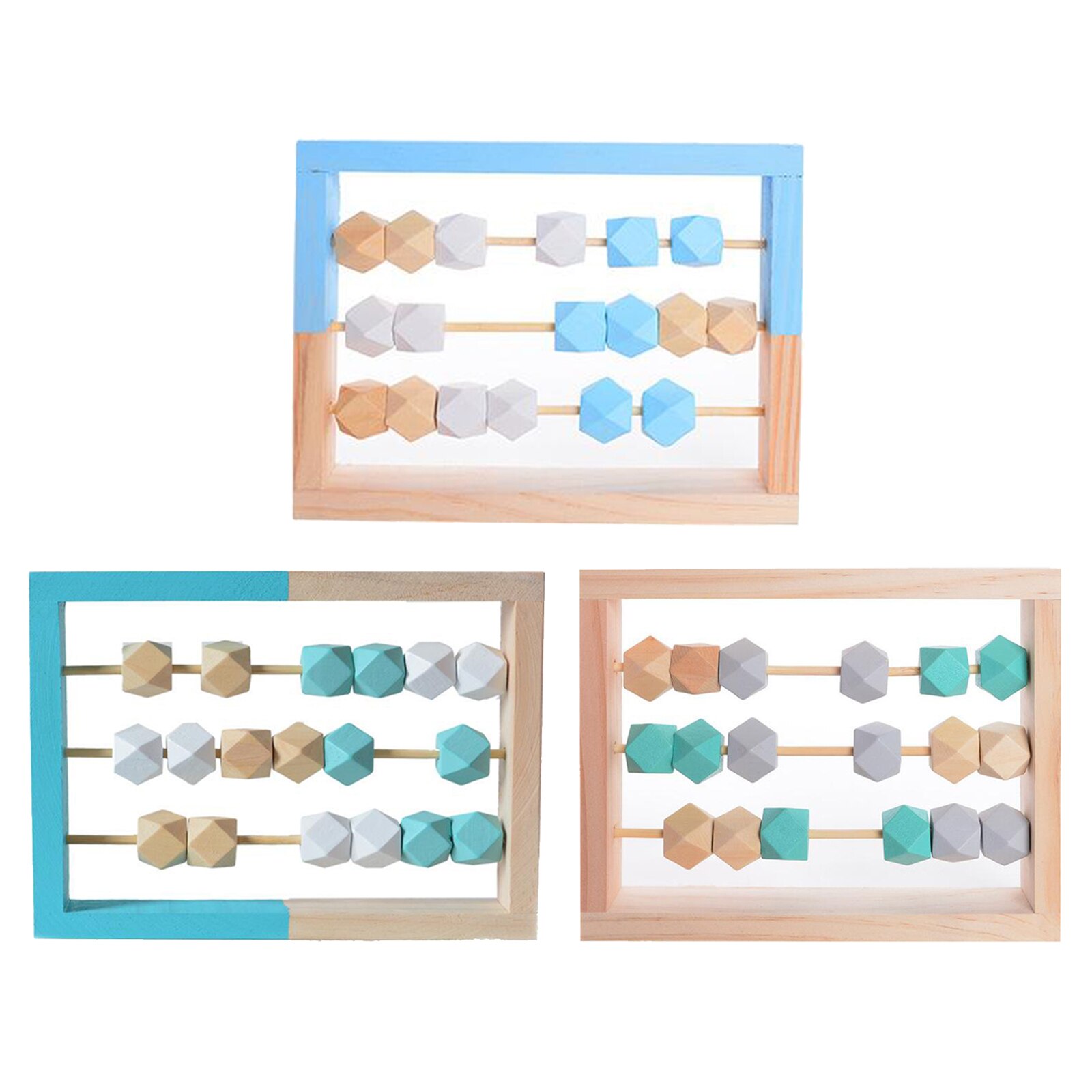 PandaHall 790 stuks 5 maten natuurlijke streep ronde houten kralen met 1 rol kristaldraad voor sieraden ambachten maken (6 mm 8 mm 10 mm 12 mm 15 mm