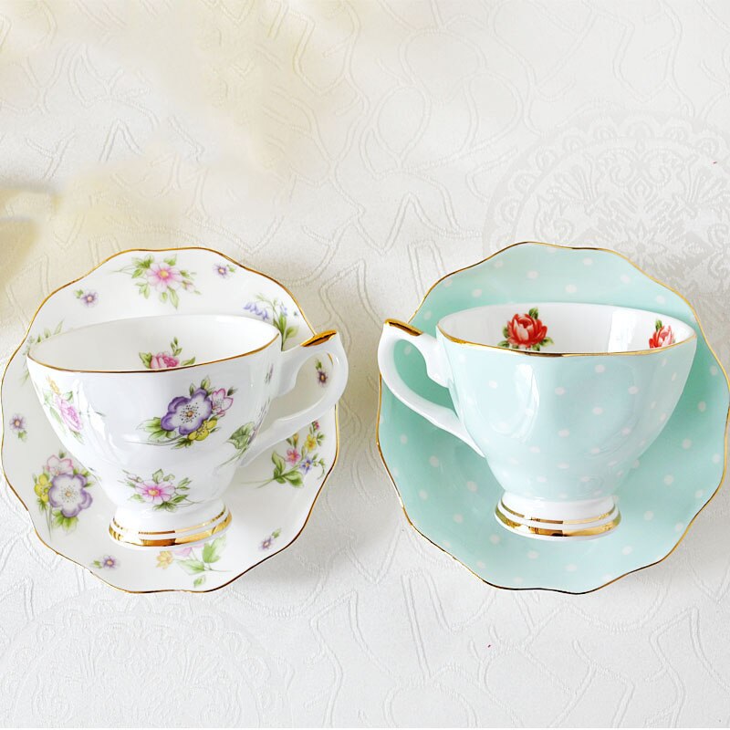 Juego de café europeo de hueso de china, plato circular de cerámica simple , taza de leche de té de la tarde, taza de café de 200ml