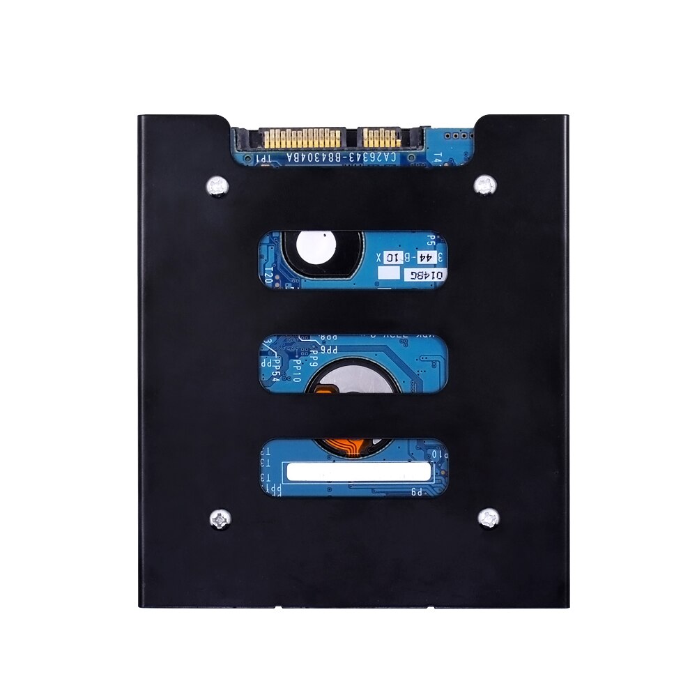 Nero 2.5 "skids Per SSD DA 3.5" Bay caddy vassoio Hard Drive HDD di Montaggio In Metallo Dock Staffa Vassoio adattatore del convertitore Box