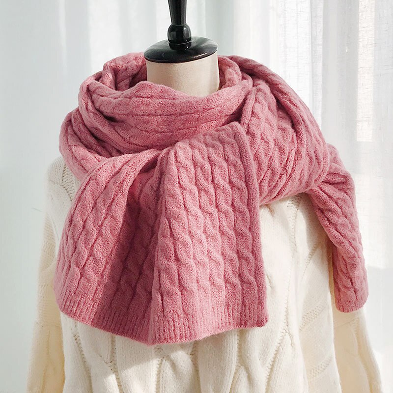 Herfst winter dikke warme effen kleur sjaal heren sjaal dames foulard femme bufanda mujer sjaals voor dames sjaal vrouwen winter: 1