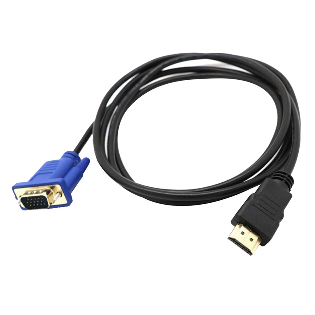 1080P HDMI Male to VGA Male Video Cable Cord Converter Adapter For HDTV 3ft