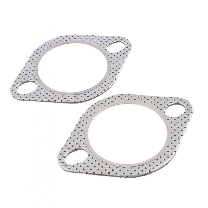 2 Bolt High Temp Exhaust Gasket 2.5 Inch Heavy Duty Mild Steel Exhaust Flange Washer
