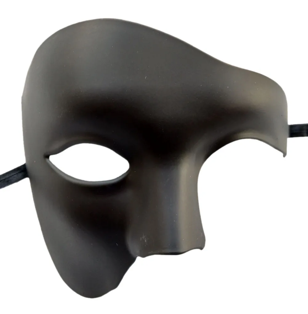 Steampunk Phantom Plastic Adult Half Face Mask Carnival Festival Bar Opera Stage Costume Prop Halloween Party Cosplay: Brown