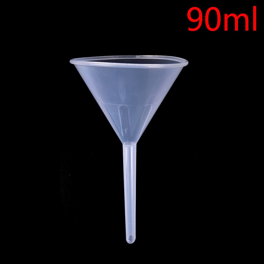 Laboratorium Transfer Parfum 90Ml 1/2 "Wit Plastic Mini En Clear Filter Trechter