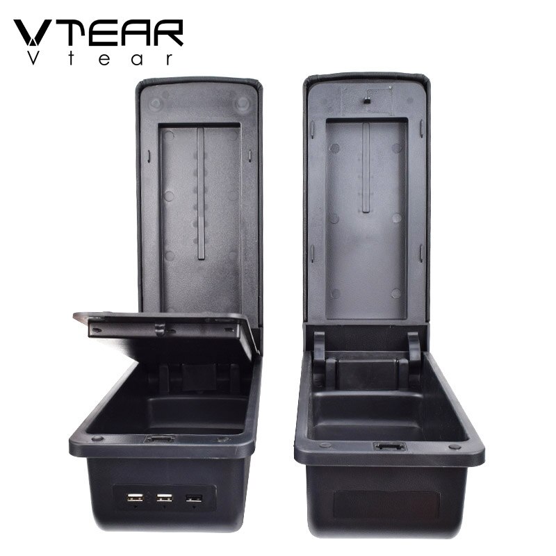 Vtear para Toyota Etios liva Reposabrazos de coche Reposabrazos de cuero estilismo caja de almacenamiento accesorios de consola central decoración interior auto