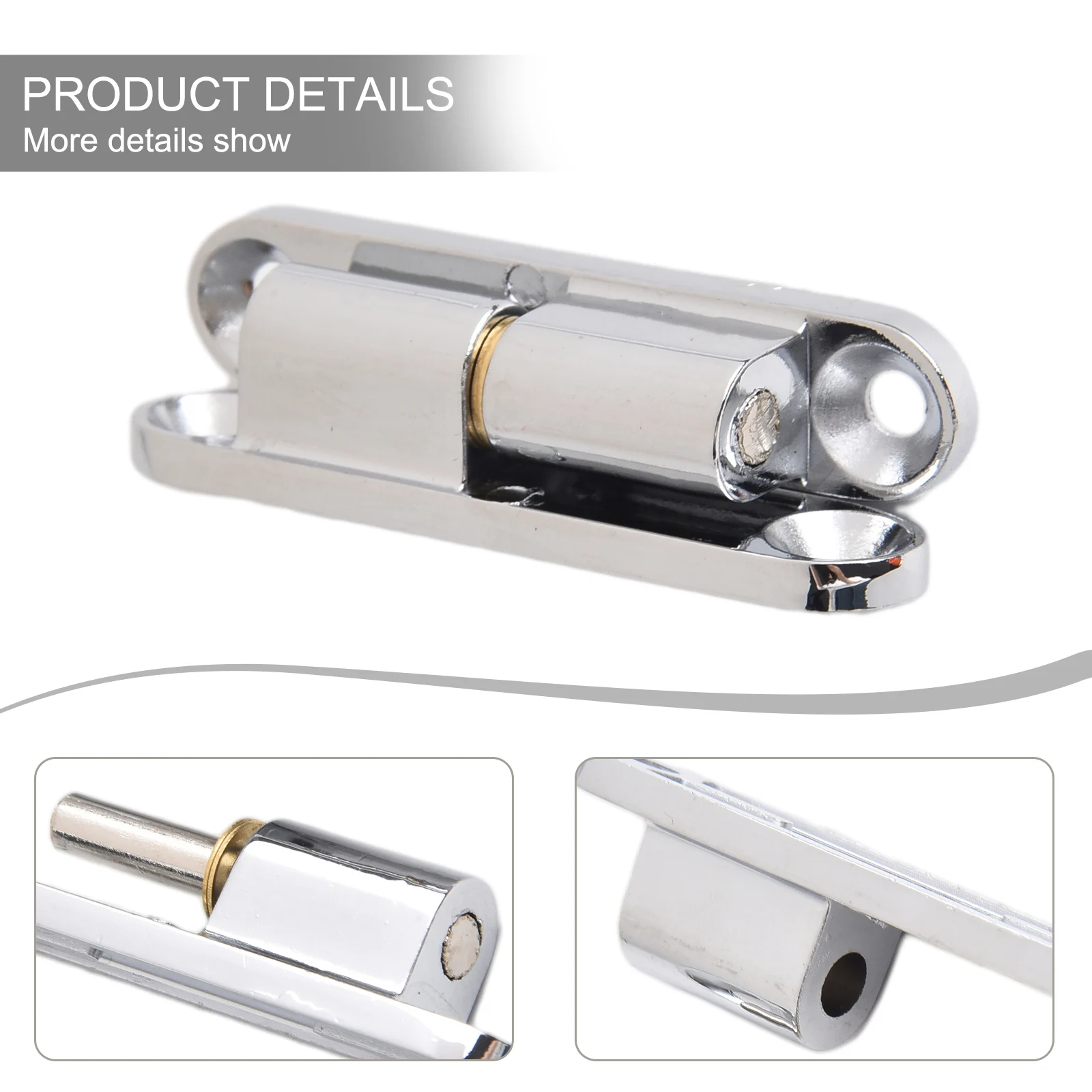 Bisagra desmontable de 180 grados, caja eléctrica para puertas de armario plegables de madera/metal, herramientas de Hardware para el hogar, 1 piezas