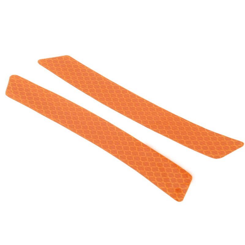 Auto Reflecterende Alarm Stickers Diamond Niveau Auto Styling Anti-Collision Stickers Voor Voorbumper En Achterbumper: Orange