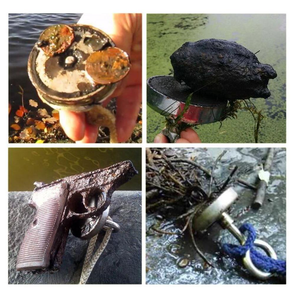 LeKing Super Strong Magnet Pot Fishing Magnets Salvage Fishing Hook Magnets Strongest Permanent Powerful Magnetic Magnet Ring
