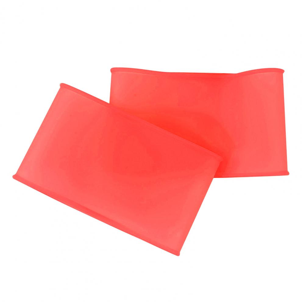 Fußball Schienbeinschutz Gurt Silikon Bein Band Legging Schienbeinschutz Riemen Knöchelschutz Fußball Elastische Silikon Schienbeinschoner: L / Rot