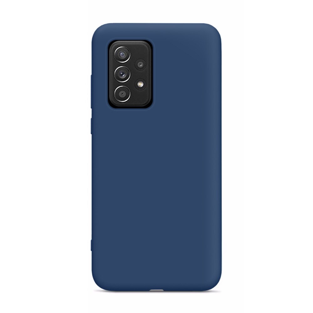 A32 5G Case Liquid Silicone Soft Phone Covers Case for Samsung Galaxy A32 A 32 5G SM-A326B/DSN 6.5'' Shockproof Protective Coque: A32 4G RU (6.4inch) / Drak Blue