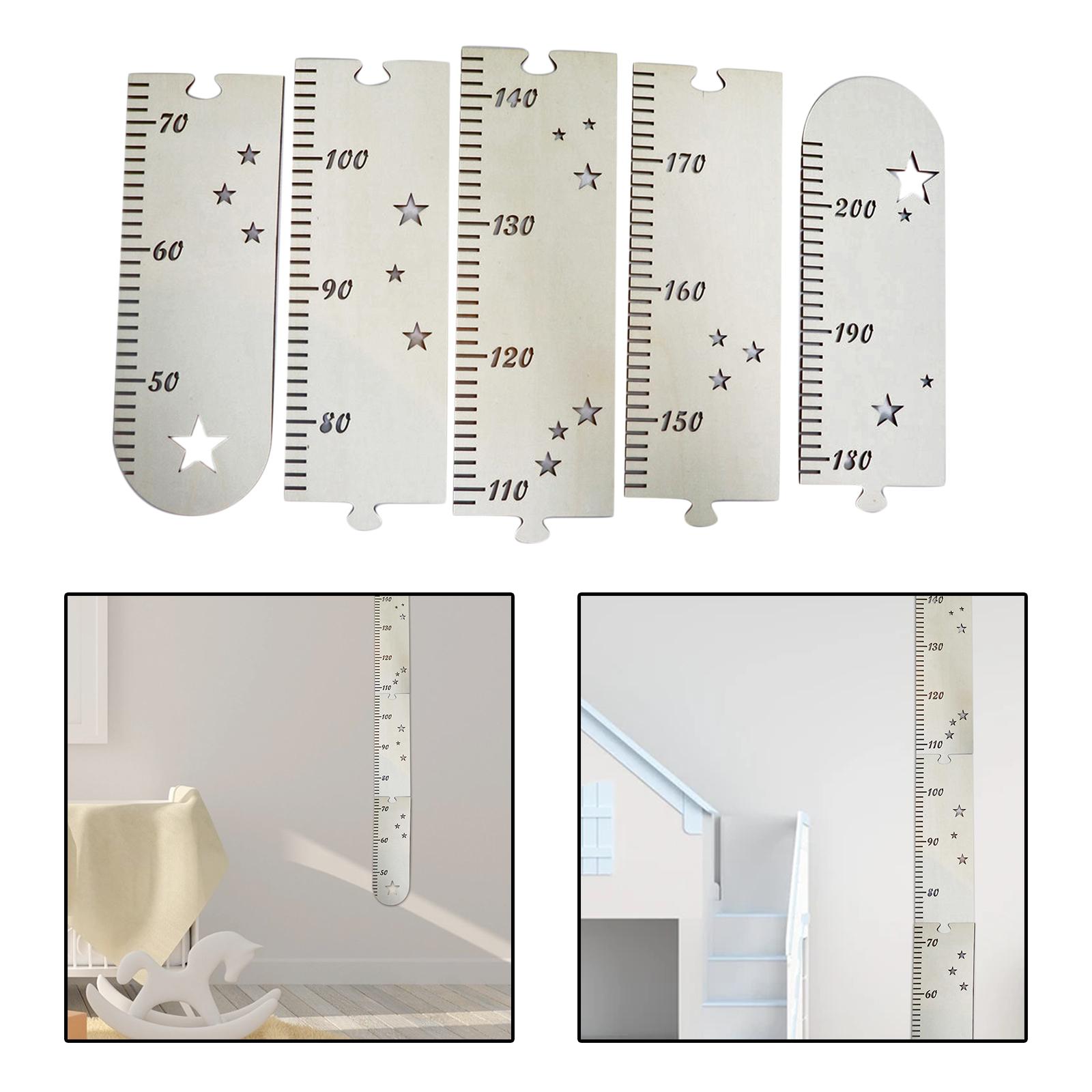 Tabla de crecimiento de madera, decoración del hogar, habitación de niños y niñas, pared de bebé a niño