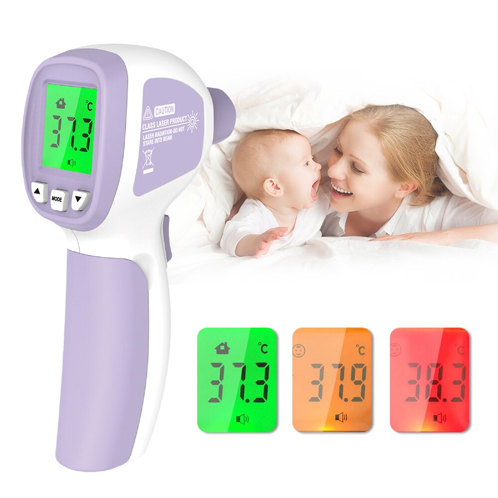 Non-contact IR Infrared Thermometer Adult Digital Thermometer Infrared LCD Forehead Temperature Measurement Household Portable: Type 11