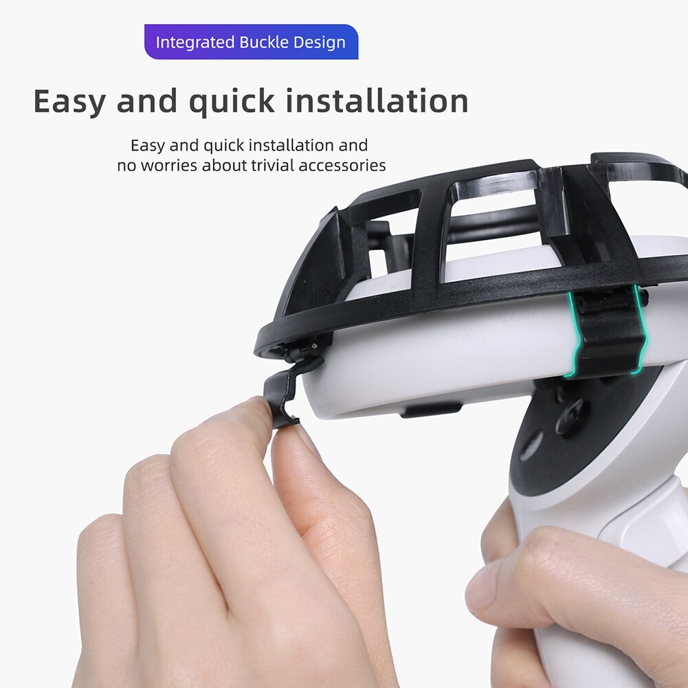 Vr Controller Fixer Bumper Voor Oculus Quest 2 Handvat Bumper Guard Cover Grip Anti-Collision Bescherming Frame Voor Oculus quest 2