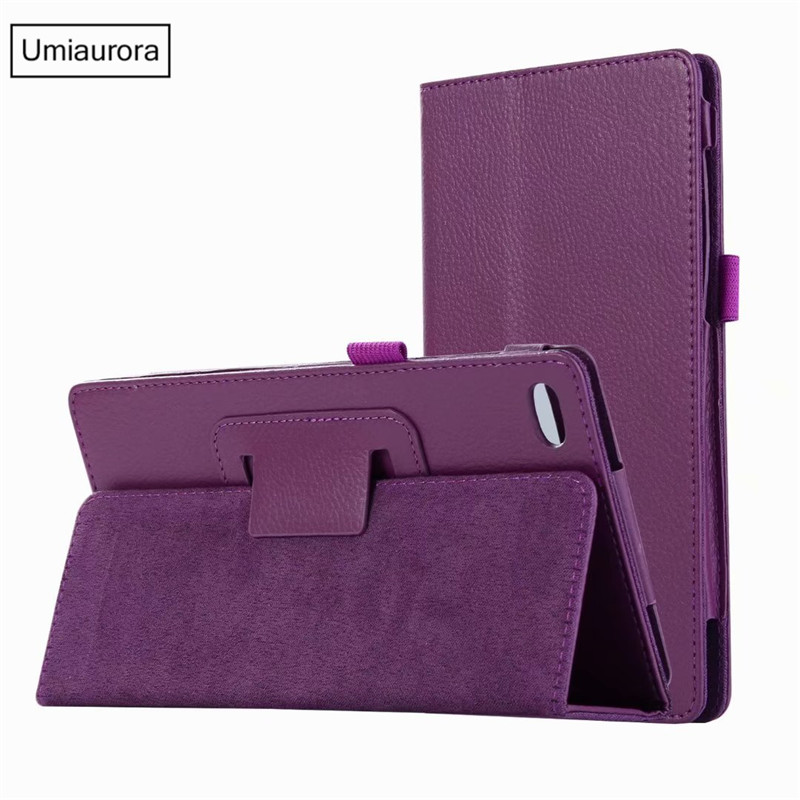 Case Voor Lenovo Tab M7 Case Pu Leather Flip Stand Cover Voor Lenovo Tab M7 TB-7305F TB-7305I TB-7305X 7.0 Inch tablet Case Funda: Purple