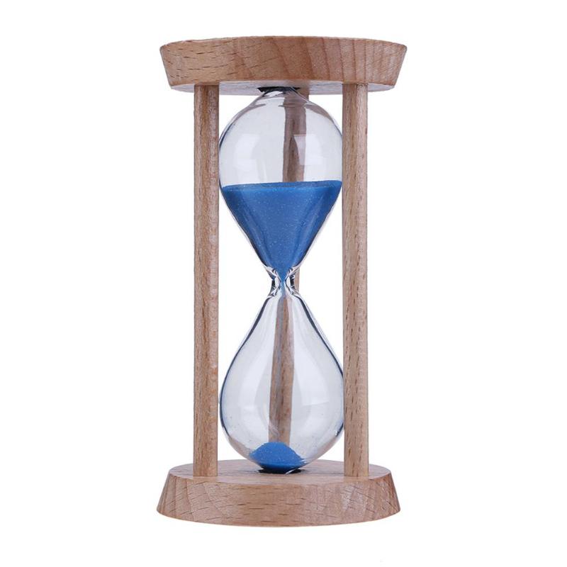 3 minutter farverigt timeglas sandglas træ sand ur mini timere sand timer til at vælge boligindretning tilbehør 5 farver: B