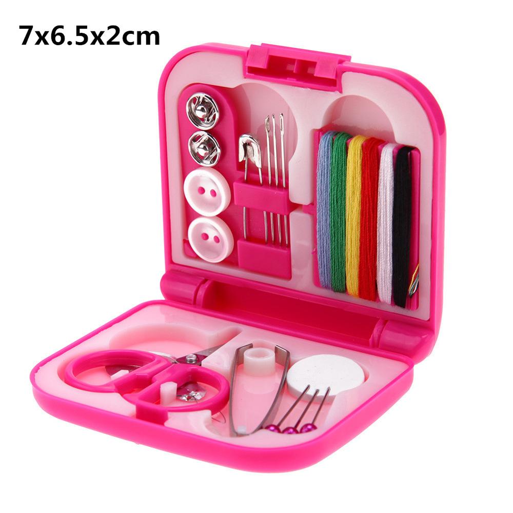 Sewing Kits Portable DIY Multi-function Sewing Box Set for Hand Knitting Quilting Stitching Embroidery Thread Sewing Accessories: F Mini