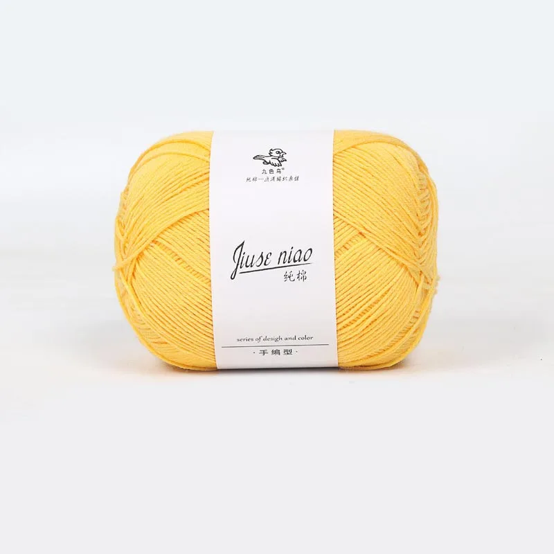 50g High Milk Cotton Yarn, Hand Woven Medium Thick Baby Doll Thread, Handmade DIY Scarf,Hat,Glove,Sweater Crochet Thread