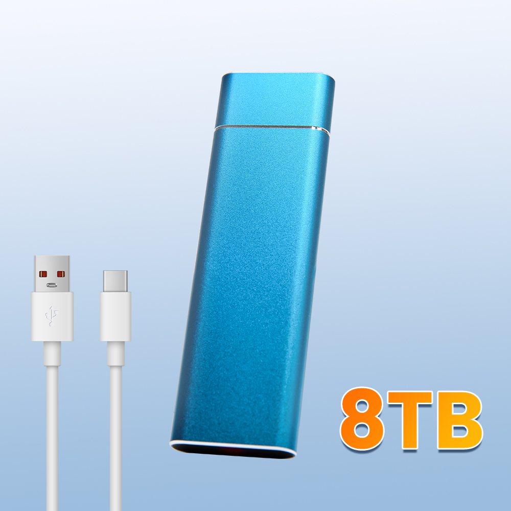 Ekstern ssd 2tb/4tb med ultrastor kapacitet, bærbar harddisk type-c, usb 3.2, højhastighedsoverførsel til stationær mac: Orange