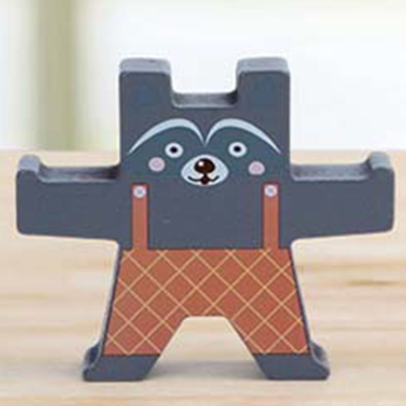 Houten Stapelen Games Beer Interlock Speelgoed Balancing Blokken Games Peuter Kids Educatief Speelgoed