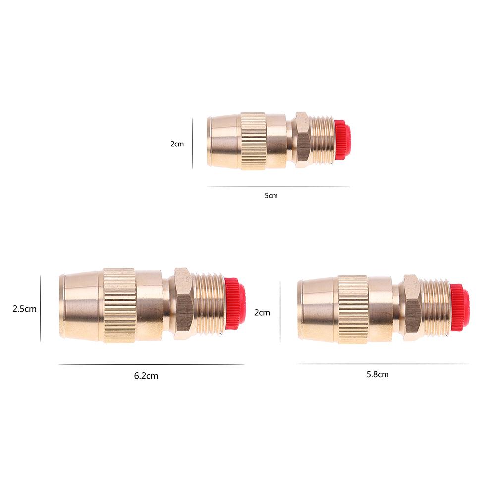 1/2Inch Water Sproeikop Tuin Sprinkler Accessoires Verstelbare Waterstroom Messing Spray Misting Mondstuk Tuin Besproeien Tool