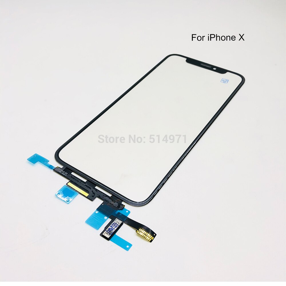 Original LCD Display Touch Screen Front Outer Glass Panel with Flex Cable For iPhone 11 12pro X XS Max Replacement Parts