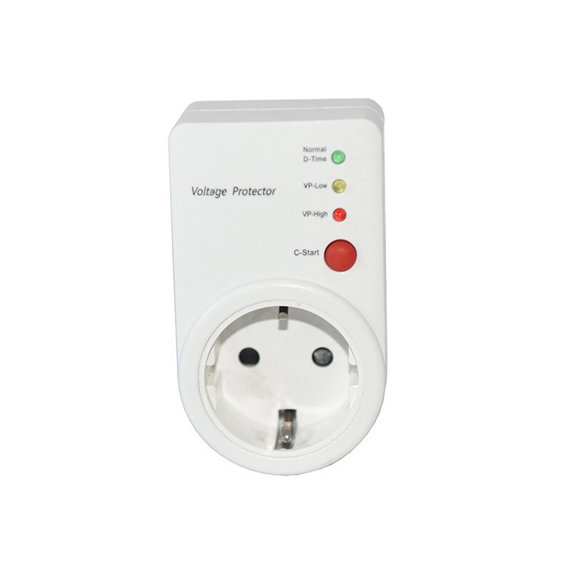 Interruptor de sobretensión y bajo voltaje, interruptor automático de voltaje AVS 15A 220V, enchufe protector de sobretensión: 1