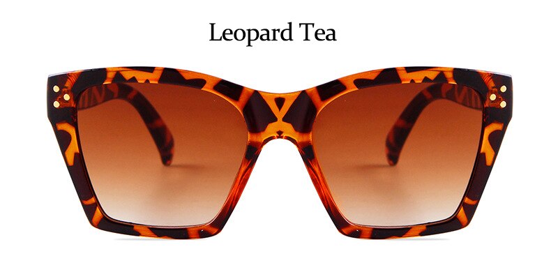 Lunettes léopard à monture carrée transparente pour femmes, verres optiques à la: Leopard Tea