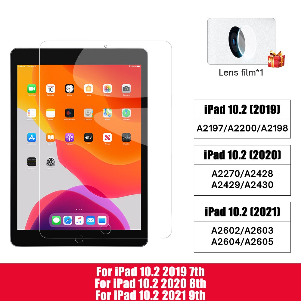 Dla 2019 iPad 10.2 2020 iPad Pro 11 Air 3 10.5 powietrza 4 10.9 ochraniacz ekranu szkło hartowane dla 9.7 iPad 5 6th Gen Mini 4 5 6: iPad 10.2 7 8 9th