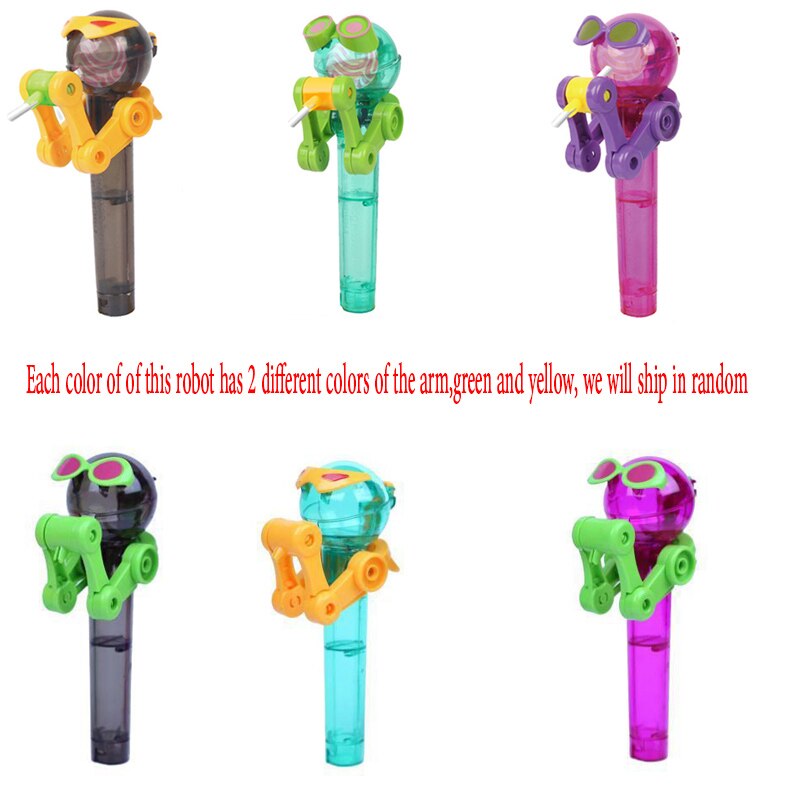 Candy Dustproof Toys Cool Personality Decompression Robot Lollipop Holder Novelty Relax Toy Cute T0719