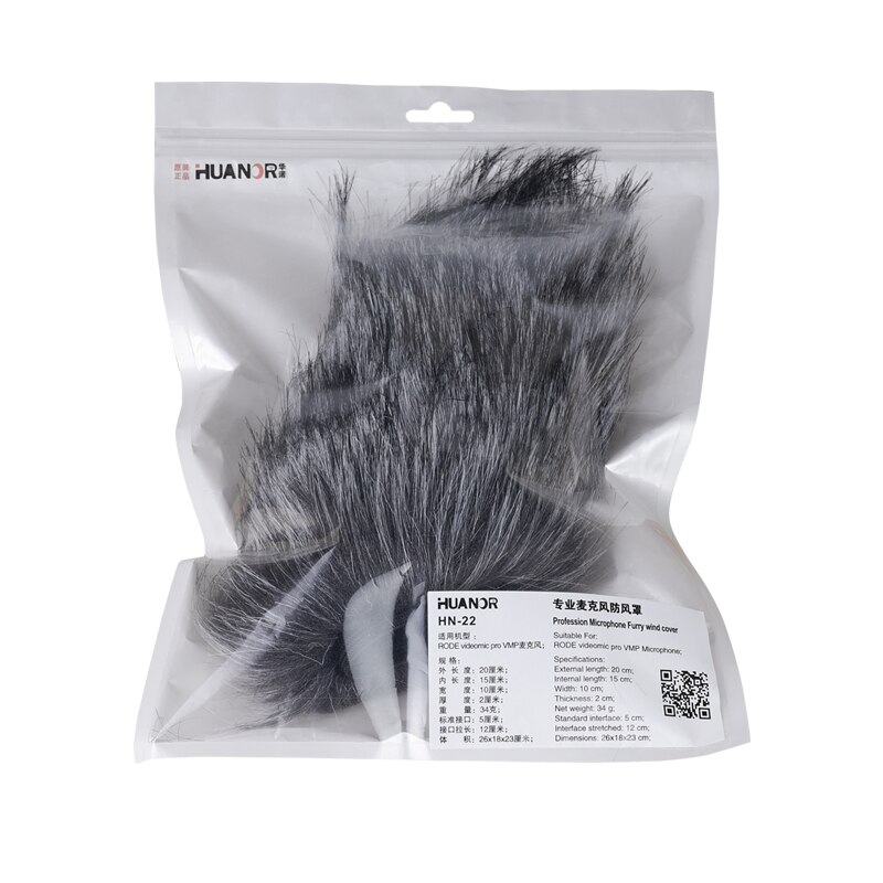 Furry Windscreen Windshield Muff Microphones Up Outdoor Microphone Wind Cover for RODE Videomic Pro VMP Microphone