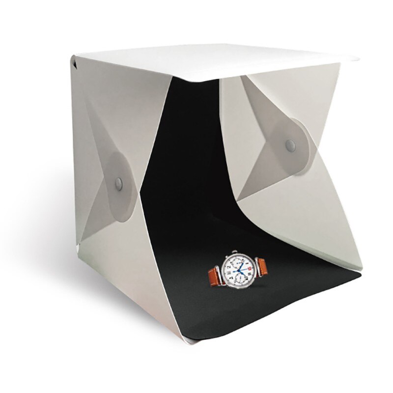 Top Grade 20*20 cm 2pcs/set Camera Tool Portable Waterproof LED Folding Studio Set Soft Light Box Shooting Background Tool