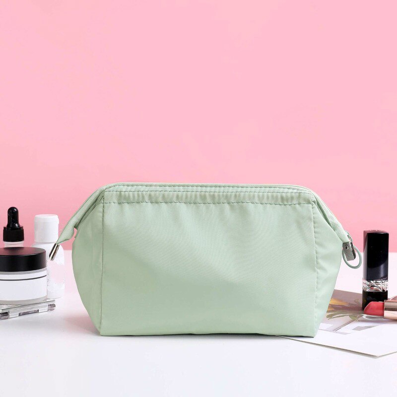 Neceser de viaje para maquillaje, bolsa de viaje para cosméticos, bolso de maquillaje, organizador, resistente al agua: Green