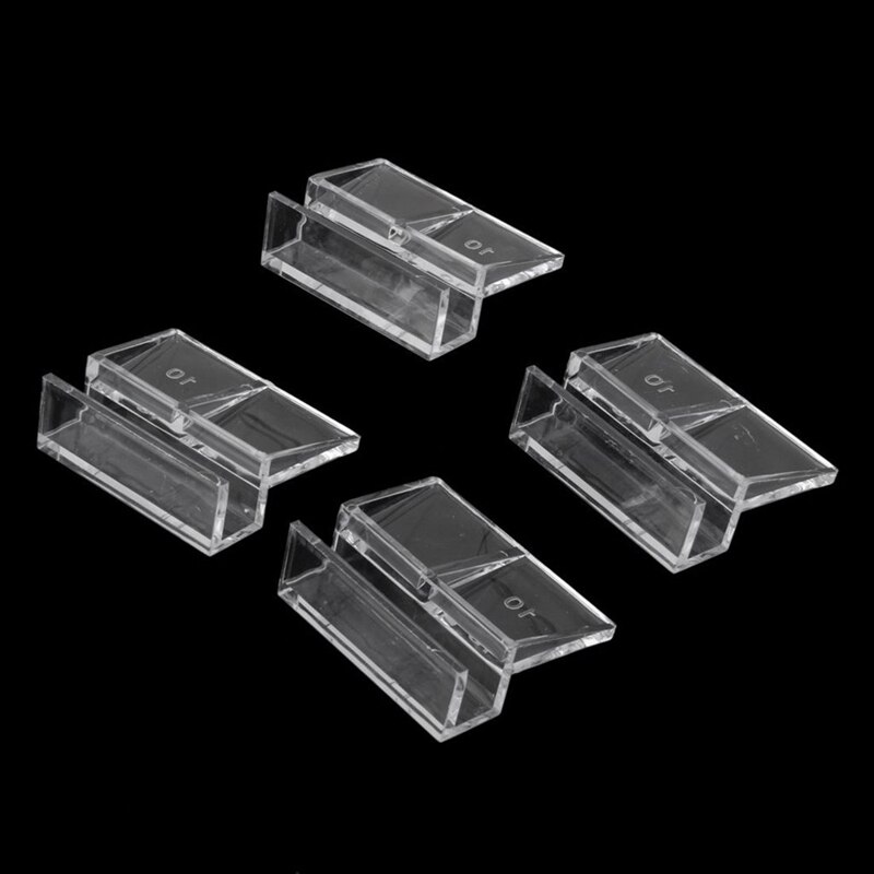 4 Uds. De soporte de tapa de cristal acrílico para, para acuario, pecera, 10mm