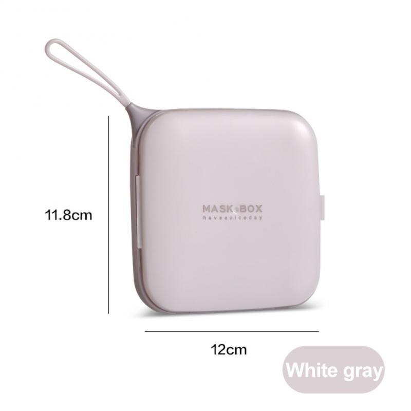 square portable mask plastic storage box simple and compact antifouling and dustproof temporary storage box: 01