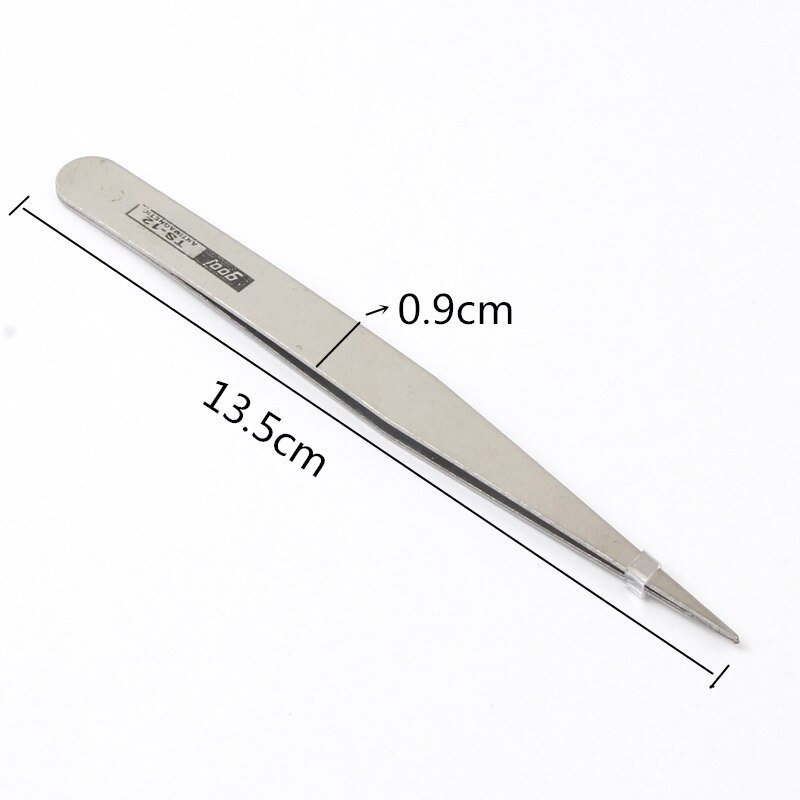 Herramientas de costura pinzas para doblar recto de excelente , herramientas y accesorios de coser cruzados antiestáticos de acero inoxidable, bricolaje: Rhodium Straight