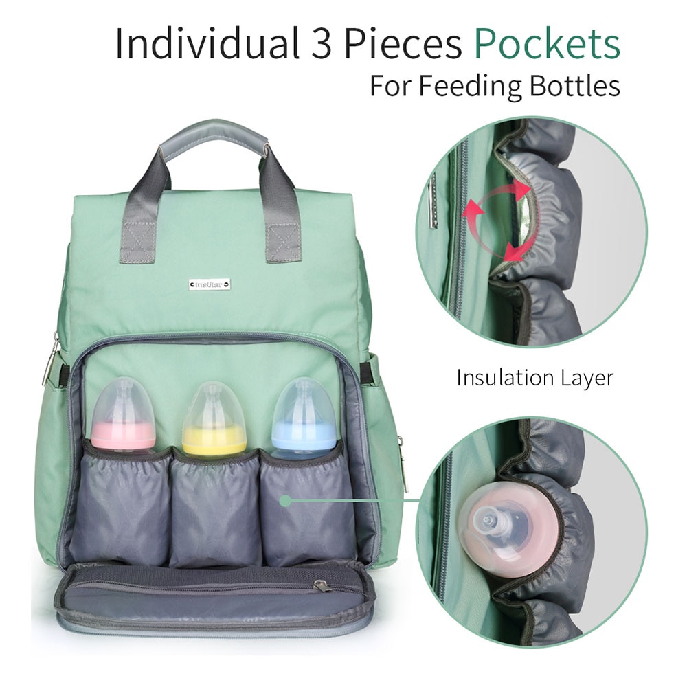 Baby Diaper Bag Backpack Multifunctional Waterproof Maternity Nappy Bags Mommy Travel Backpack Stroller Bag Baby Nappy Care