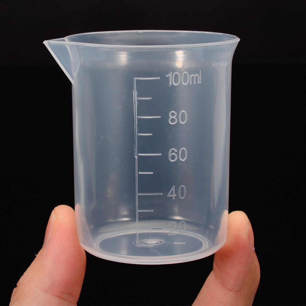 1pc 100ml Plastic Measuring Jug Rice Precise Water Measure Cup Graduated Surface Reusable Kitchen Lab Tool