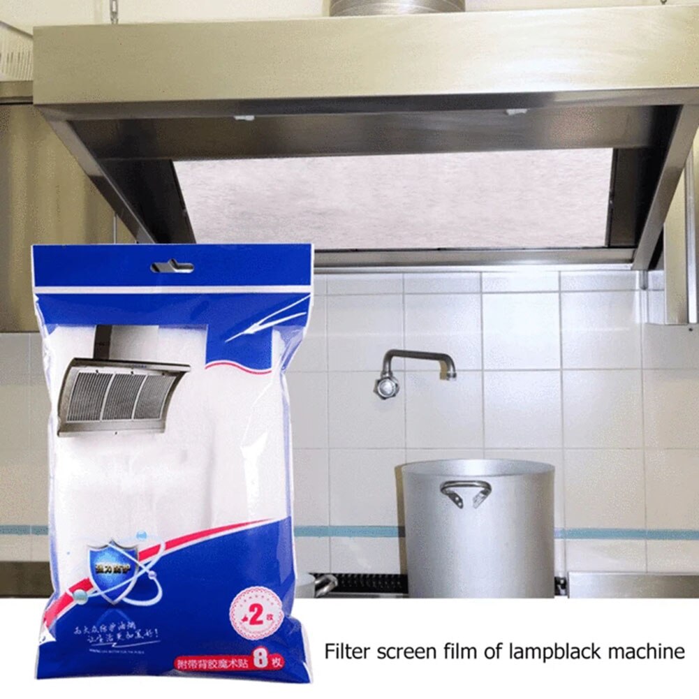 Paquete de 1/2 Protector de Campana Extractora Filtro de tela no tejida que absorbe eficazmente los humos de aceite suministros de cocina KSI999