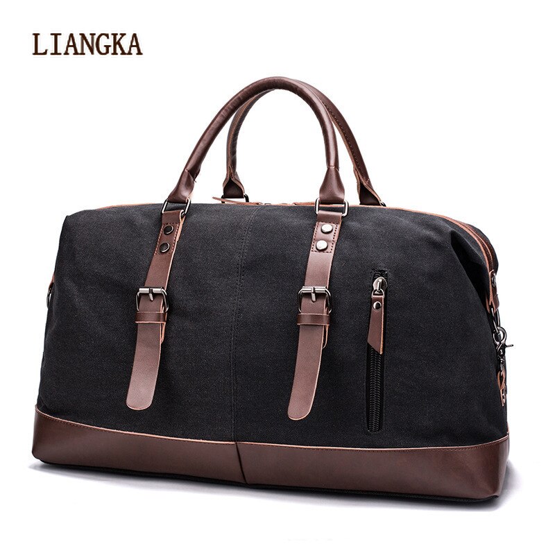 Mannen Grote Capaciteit Reistassen Bagage Canvas Tas Leisure Handtassen Cut-Proof Schoudertassen Overnachting Weekend Tassen