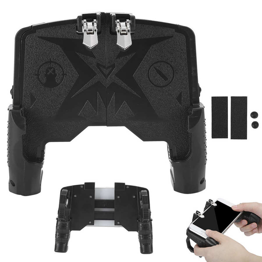 Metal biela design abs + controlador de jogo gamepad leve para smartphone