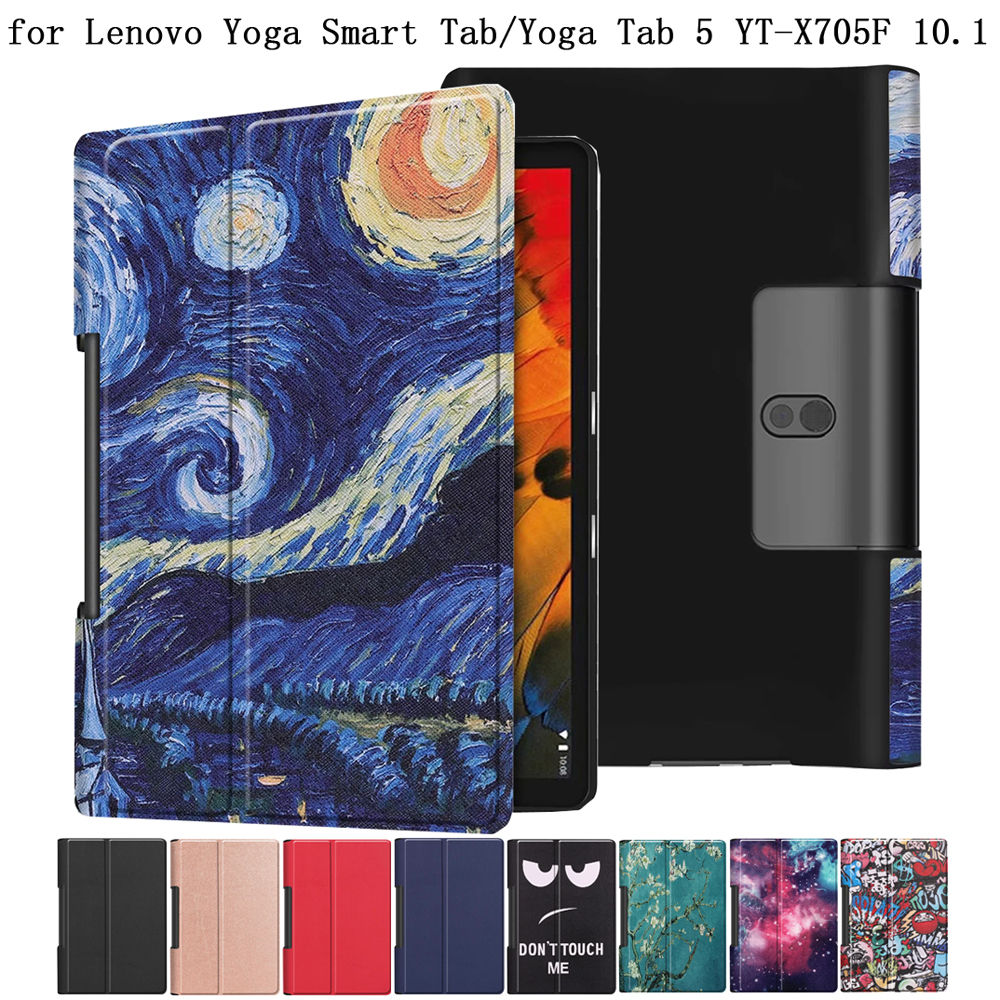 Étui à rabat en cuir pour tablette Lenovo Yoga 10.1, pour tablette Tab 5 tab5 YT X705F
